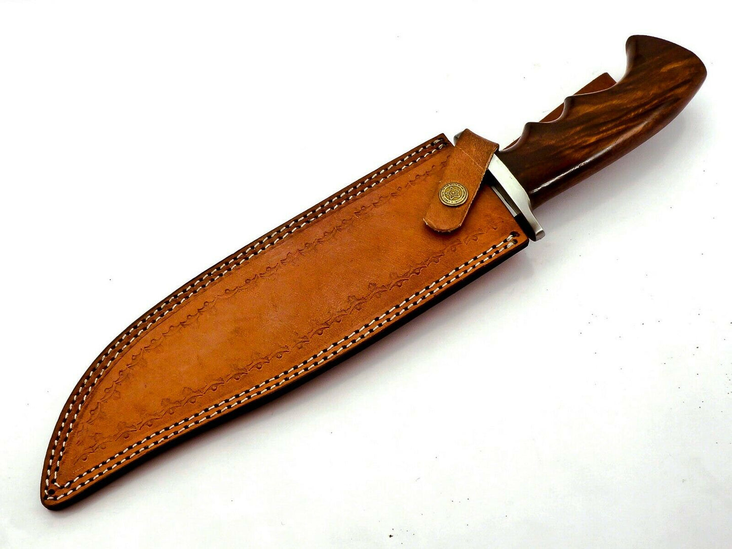 Handmade 440c Stainless Steel Bowie knife set with leather sheath 3pcs Limited