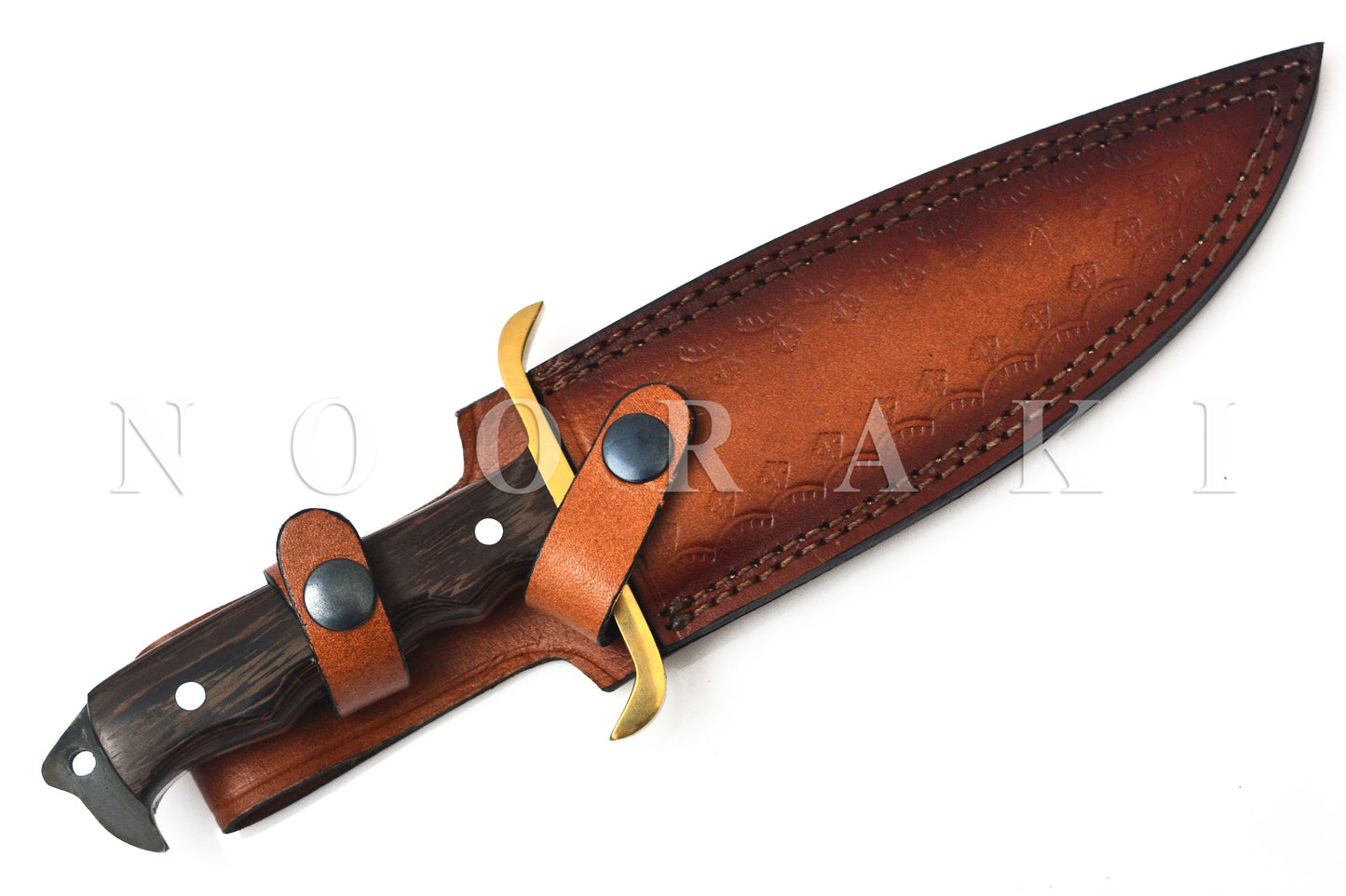 The Damascus Hunter: A 12" Full Tang Masterpiece for Survival and Adventure"