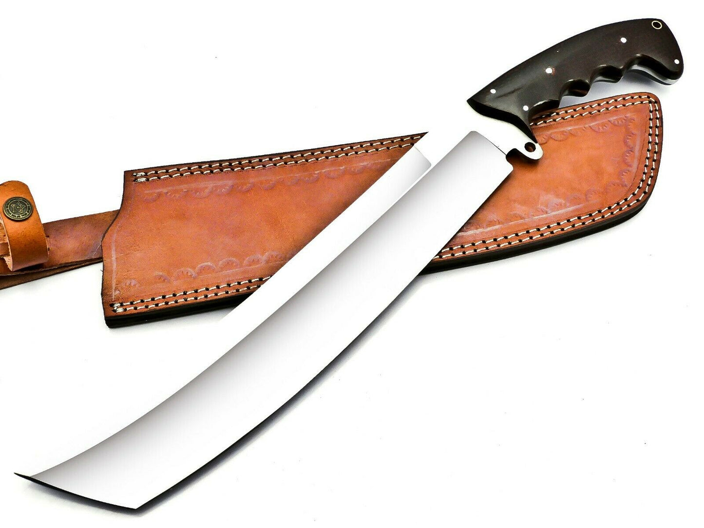 Versatile Full Tang Handmade Machete: Ideal for Hunting, Tactical, Survival, and Collectible Use - Includes 18” Razor-Sharp Blade / Sheath