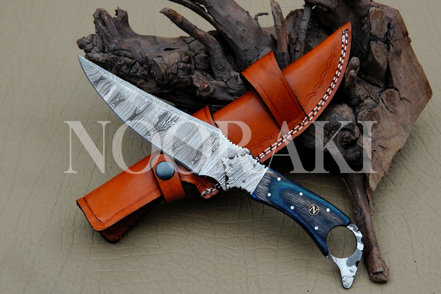 * Explore our collection with the Custom Damascus Steel Full Tang Hunting Knife. Elevate your outdoor experience with this exceptional and versatile hunting tool