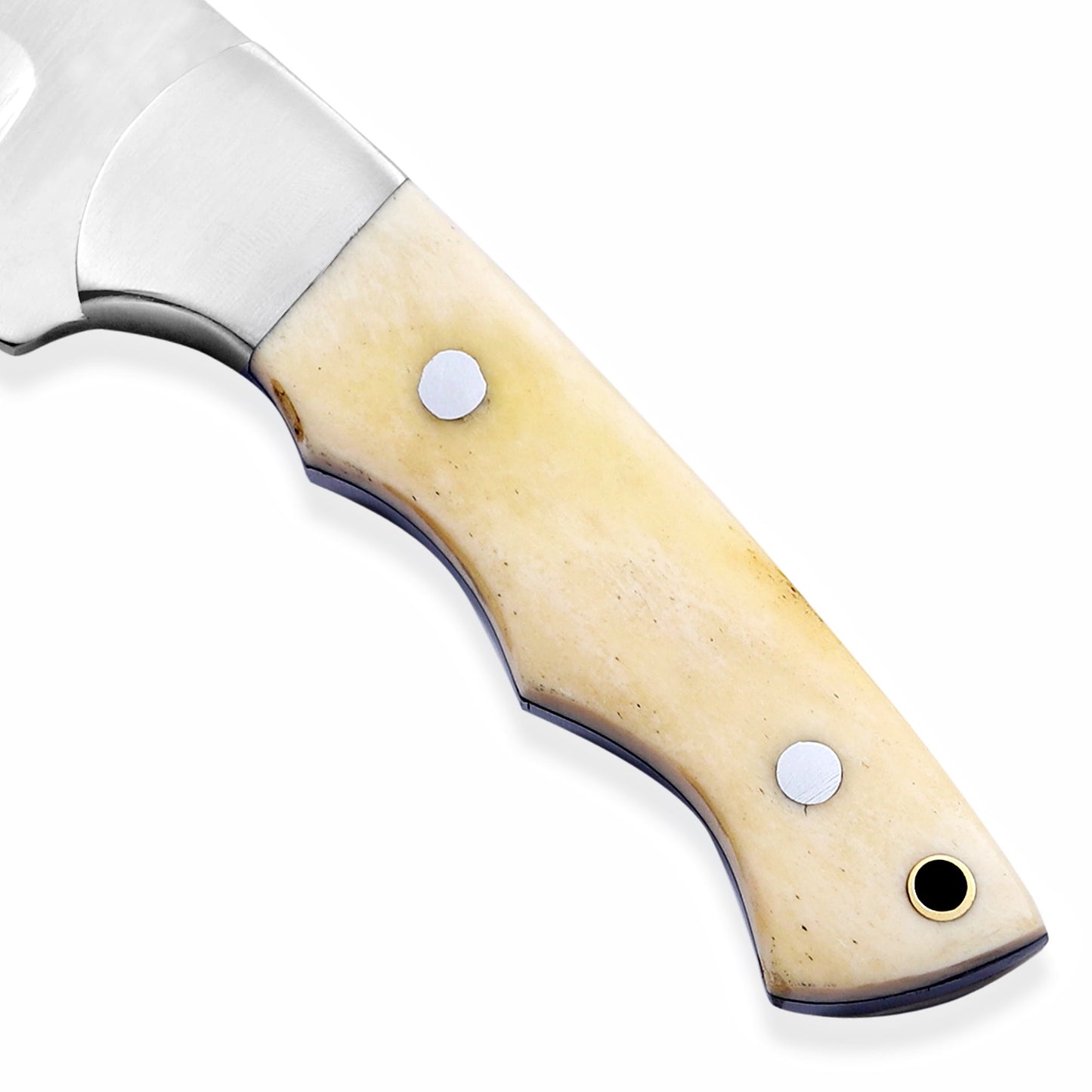 Handmade Nooraki Knife 8.5” | Full Tang High Carbon Steel with Camel Bone Handle