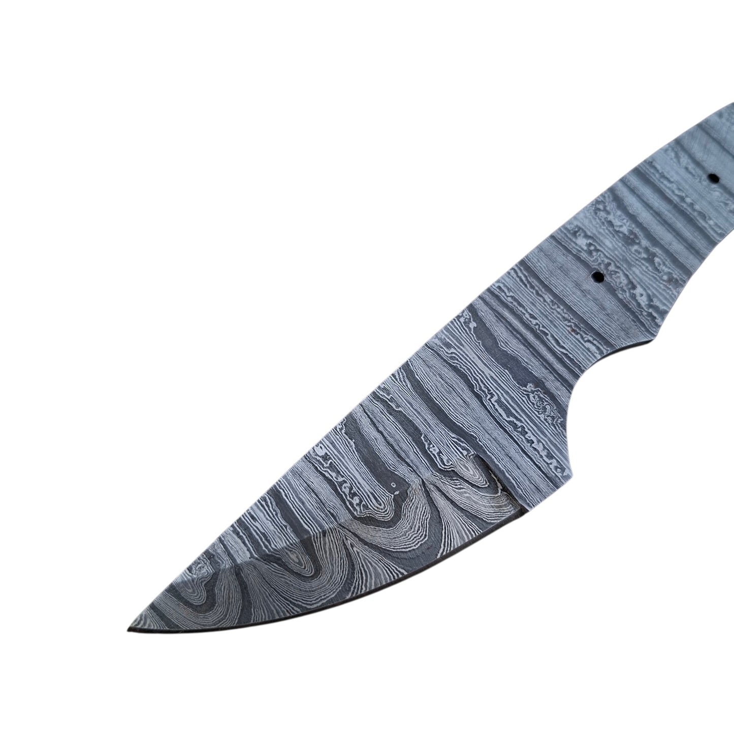 NOORAKI Hand-Forged Damascus Steel 8" Skinner Knife Full Tang DIY Custom Handle