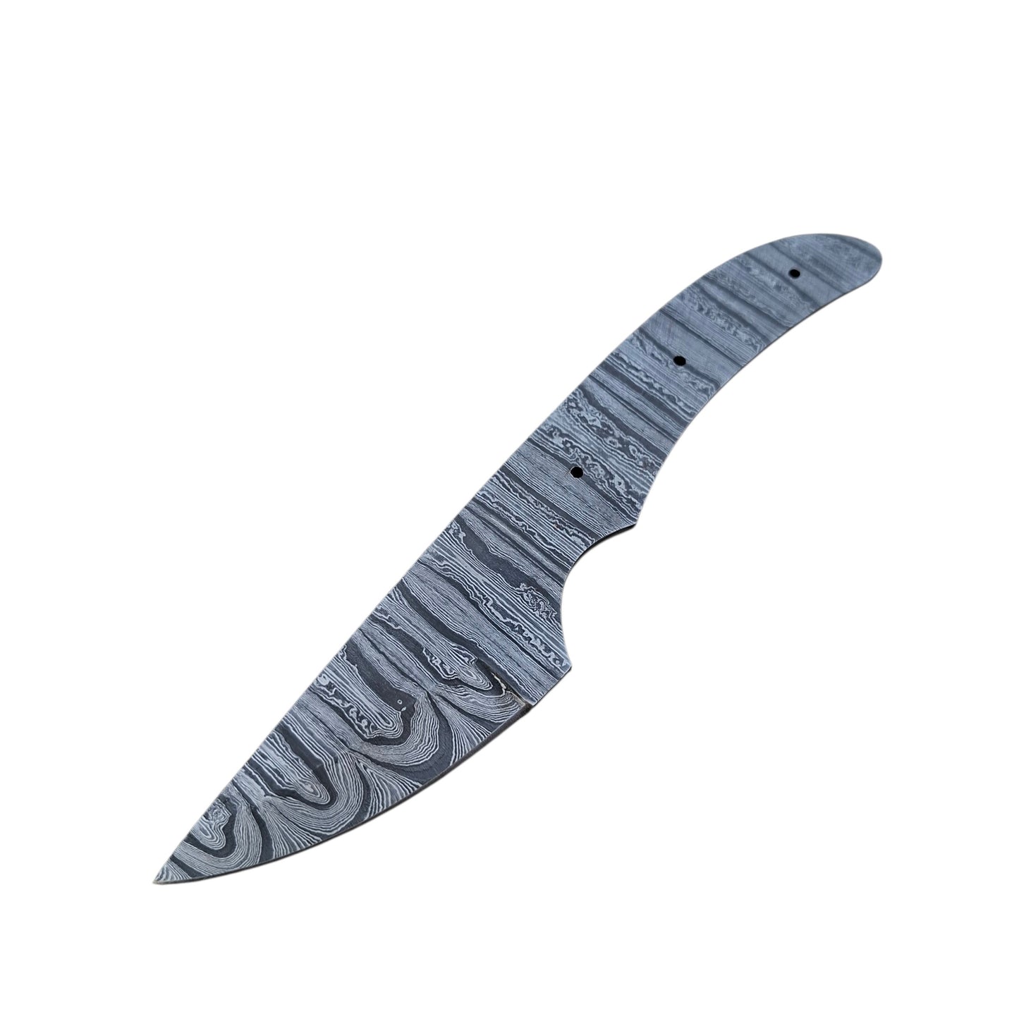 NOORAKI Hand-Forged Damascus Steel 8" Skinner Knife Full Tang DIY Custom Handle