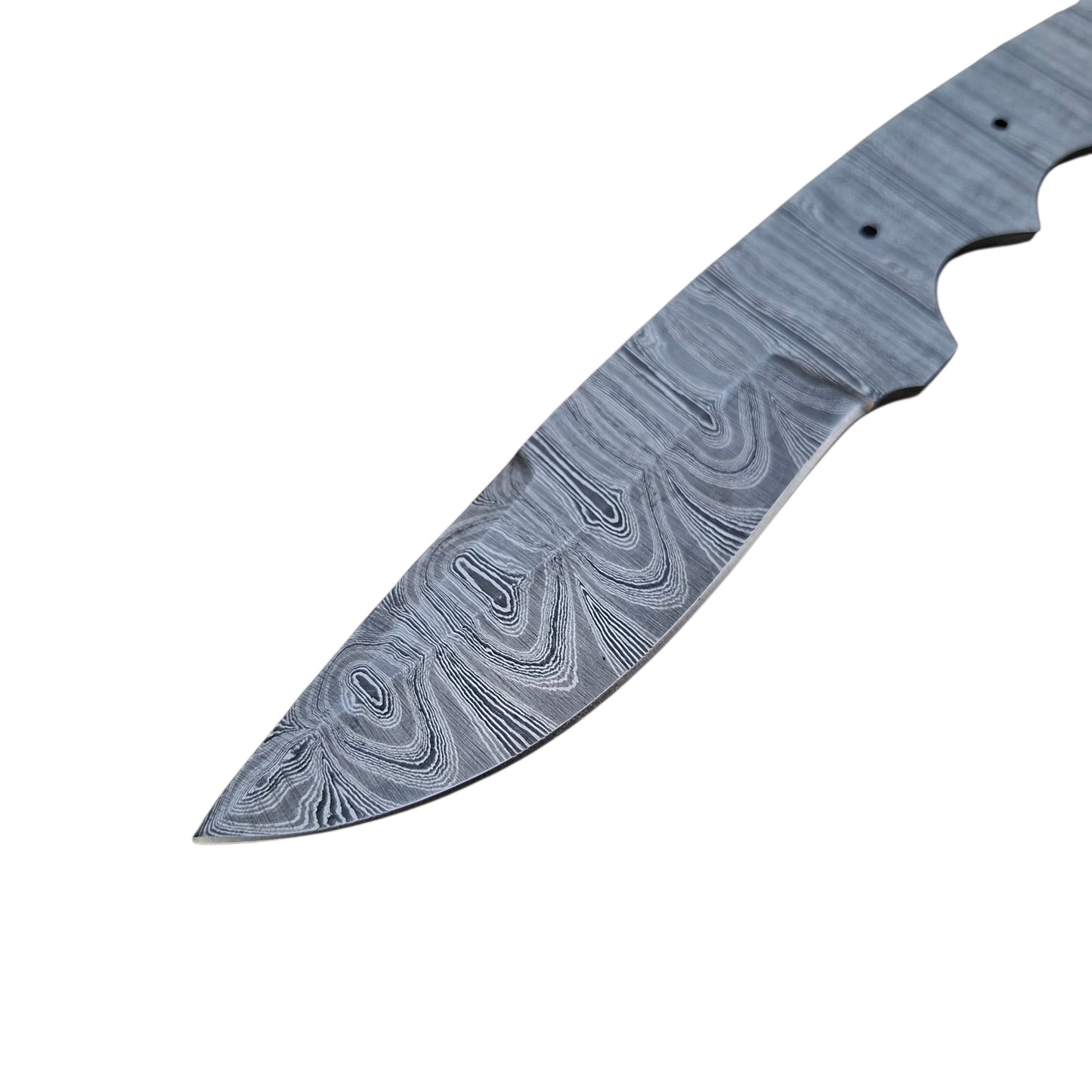 Hand-Forged Damascus Steel 9" Blank Blade – Full Tang DIY Custom Knife Making