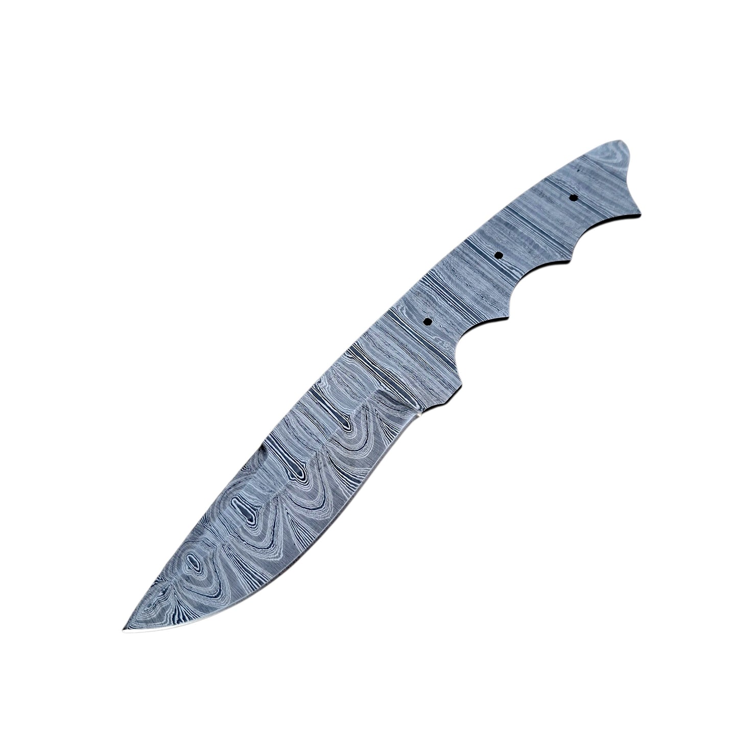 Hand-Forged Damascus Steel 9" Blank Blade – Full Tang DIY Custom Knife Making