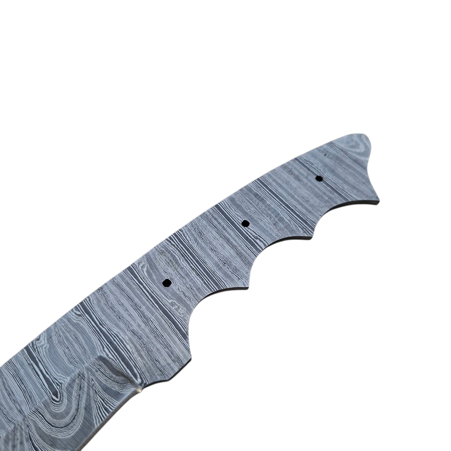 Hand-Forged Damascus Steel 9" Blank Blade – Full Tang DIY Custom Knife Making