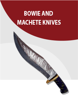  Bowie and machete knives