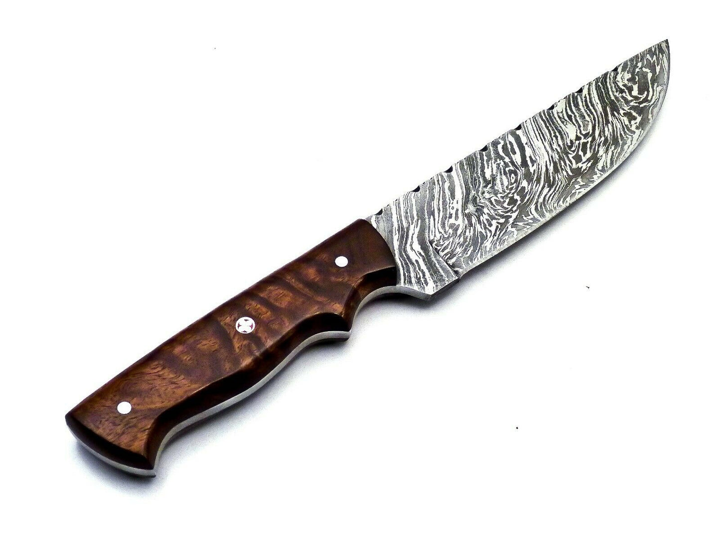 Hand Forged Damascus Hunting/Skinner Knife 167 Layers With Leather Sheath