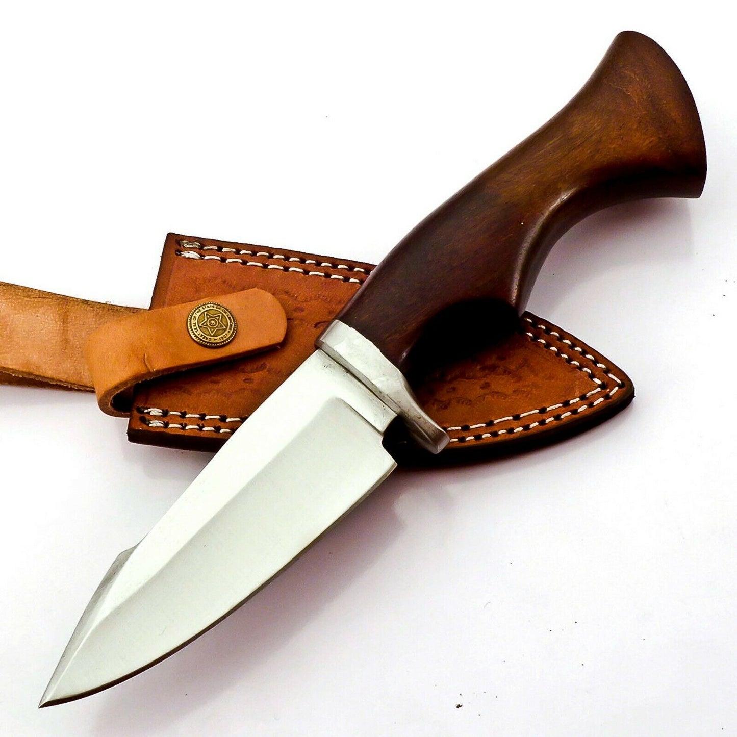 Handmade 440c Stainless Steel Bowie knife set with leather sheath 3pcs Limited