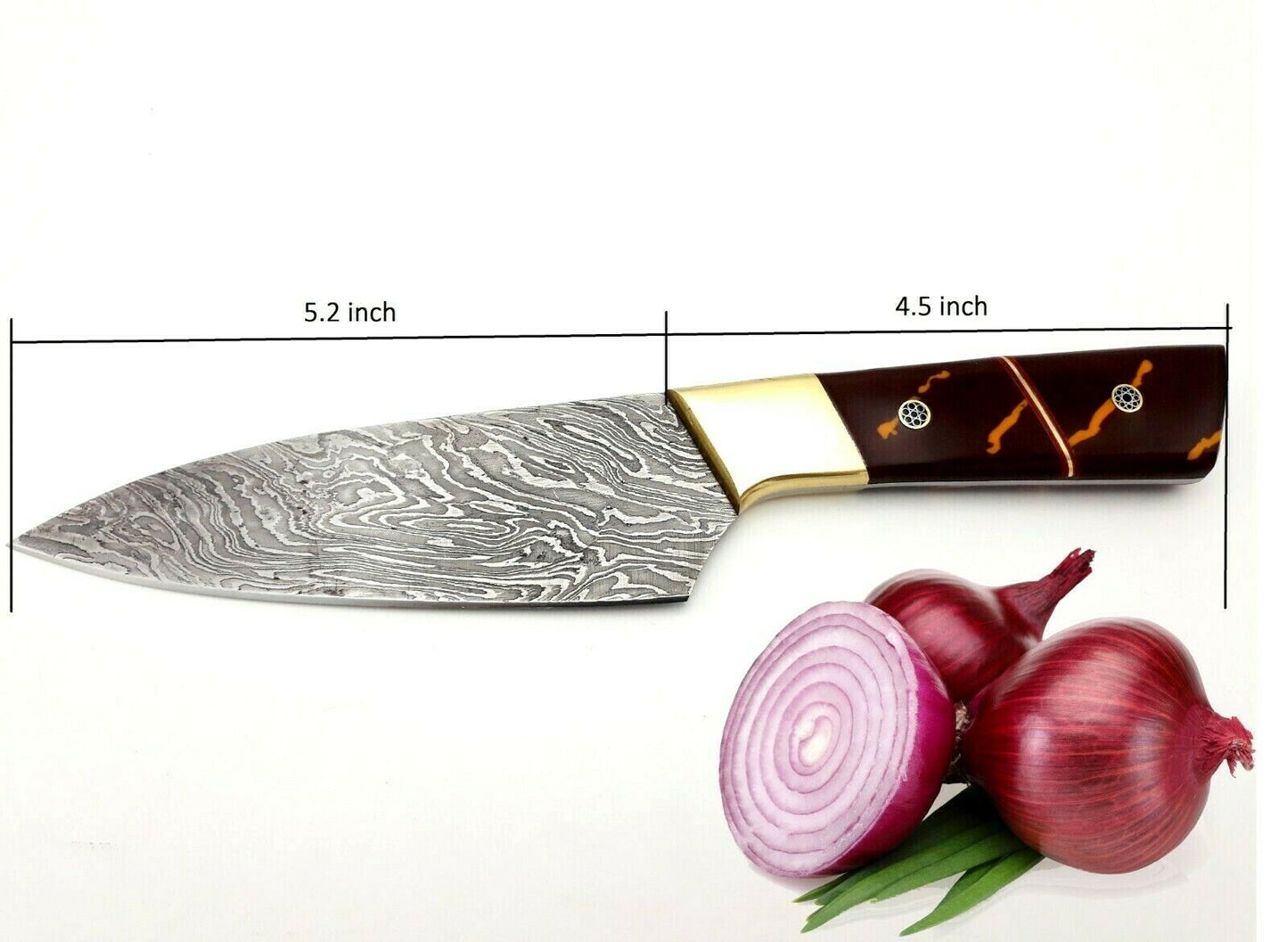 Masterfully Crafted 10-Inch Damascus Chef's Knife: Unrivaled Sharpness, Full Tang Design, Complete with Sheath"