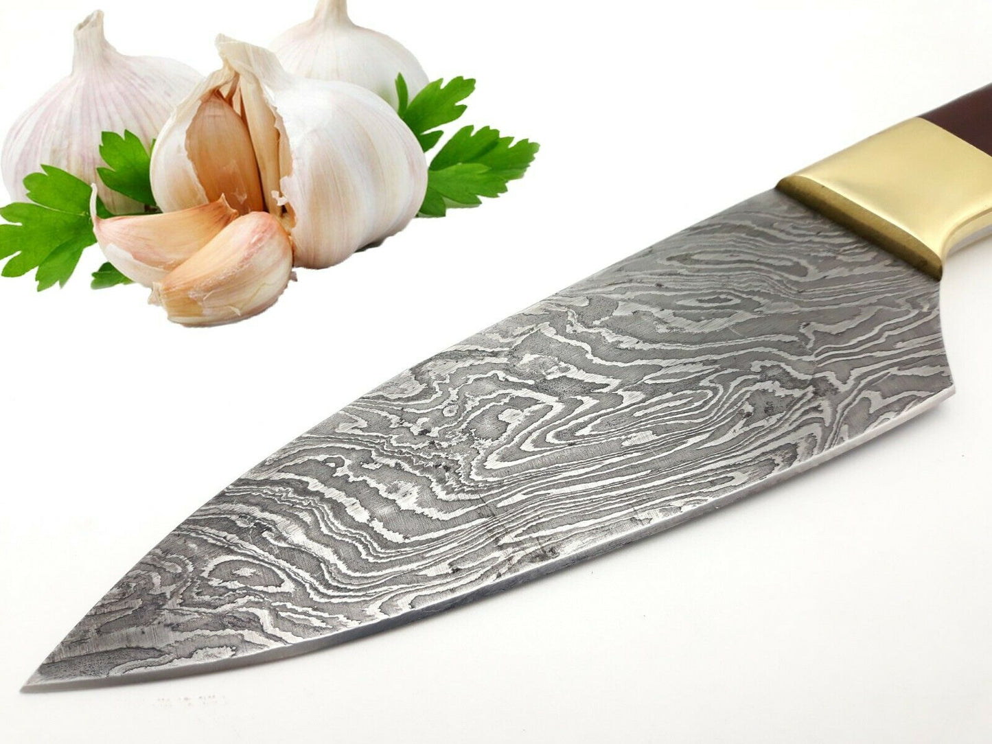 Masterfully Crafted 10-Inch Damascus Chef's Knife: Unrivaled Sharpness, Full Tang Design, Complete with Sheath"