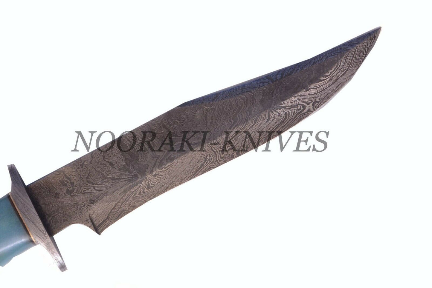 Handmade Damascus Bowie knife Twisted Pattern on sharp Blade Tinted Camel Bone