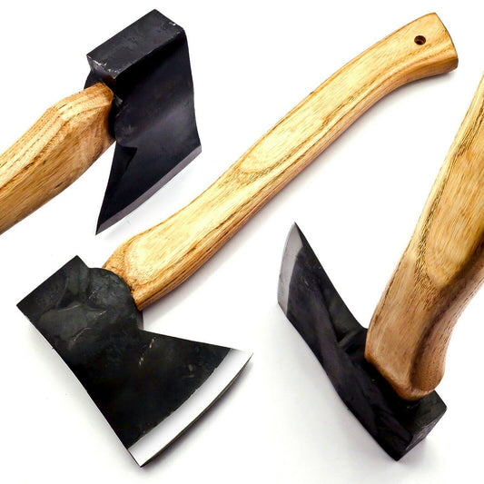Handmade Tactical Bearded Viking Tomahawk Axe Carbon Steel Hickory Handle/Sheath