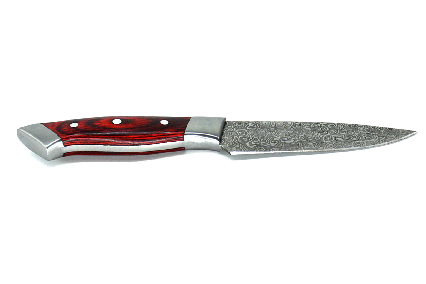 Handmade Damascus Steel Skinner Chef Knife - Wood Handle, Full Tang 8 inches