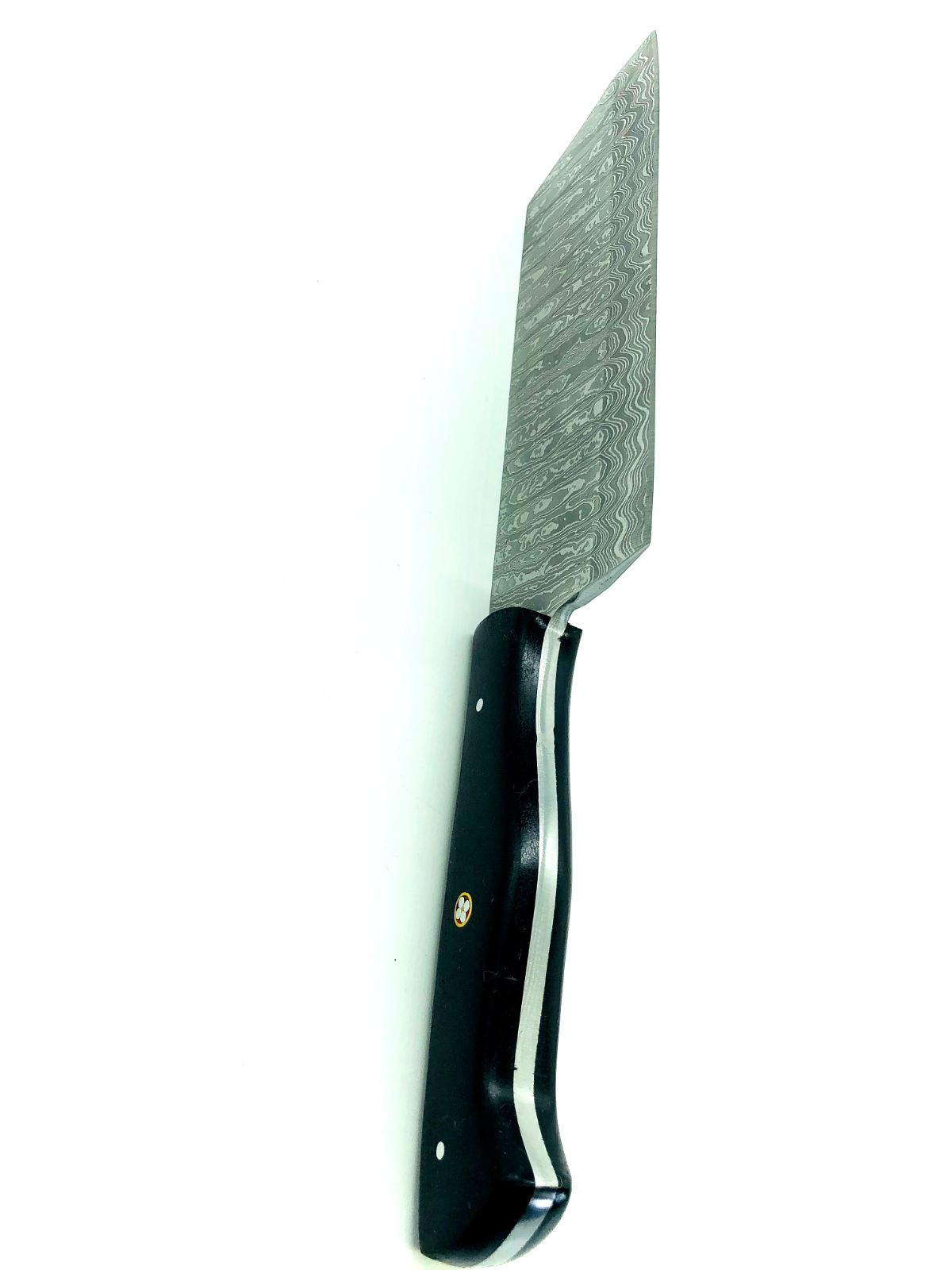 Forge Damascus Multi-layers Chef Cleaver Kitchen Knife With Leather Sheath CK91