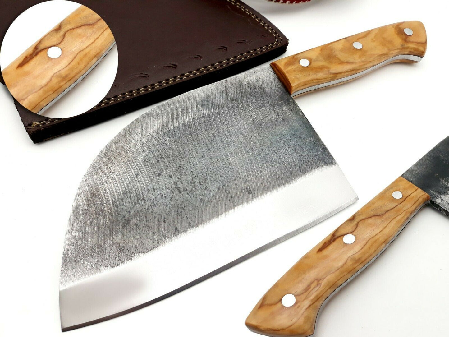 Handmade Forged Professional Chef Knife Full Tang Heavy Duty High Carbon Steel