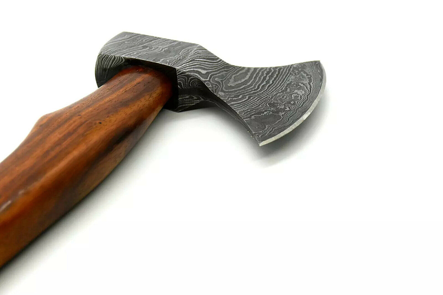 Nooraki Custom Handmade 14" Damascus Steel Axe Tomahawk Hatchet with Sheath - 256 Layers