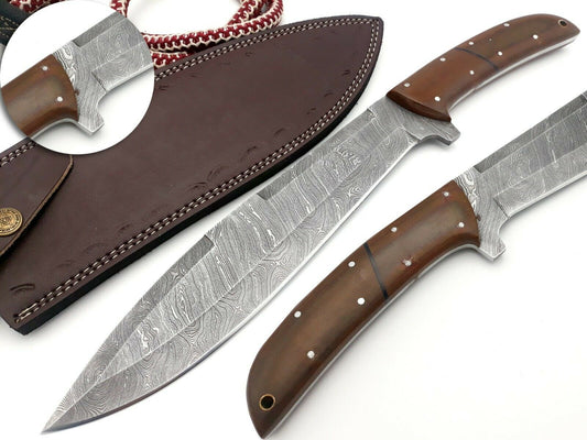 Handmade Premium Quality Outdoor/Survival/Hunting Knife - Damascus Steel 15inch