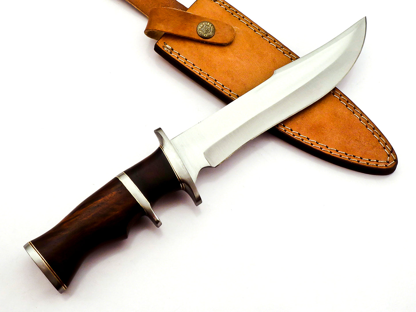 Handmade High Carbon Fixed Blade Razor Sharp Bowie Knife 13 Length wit