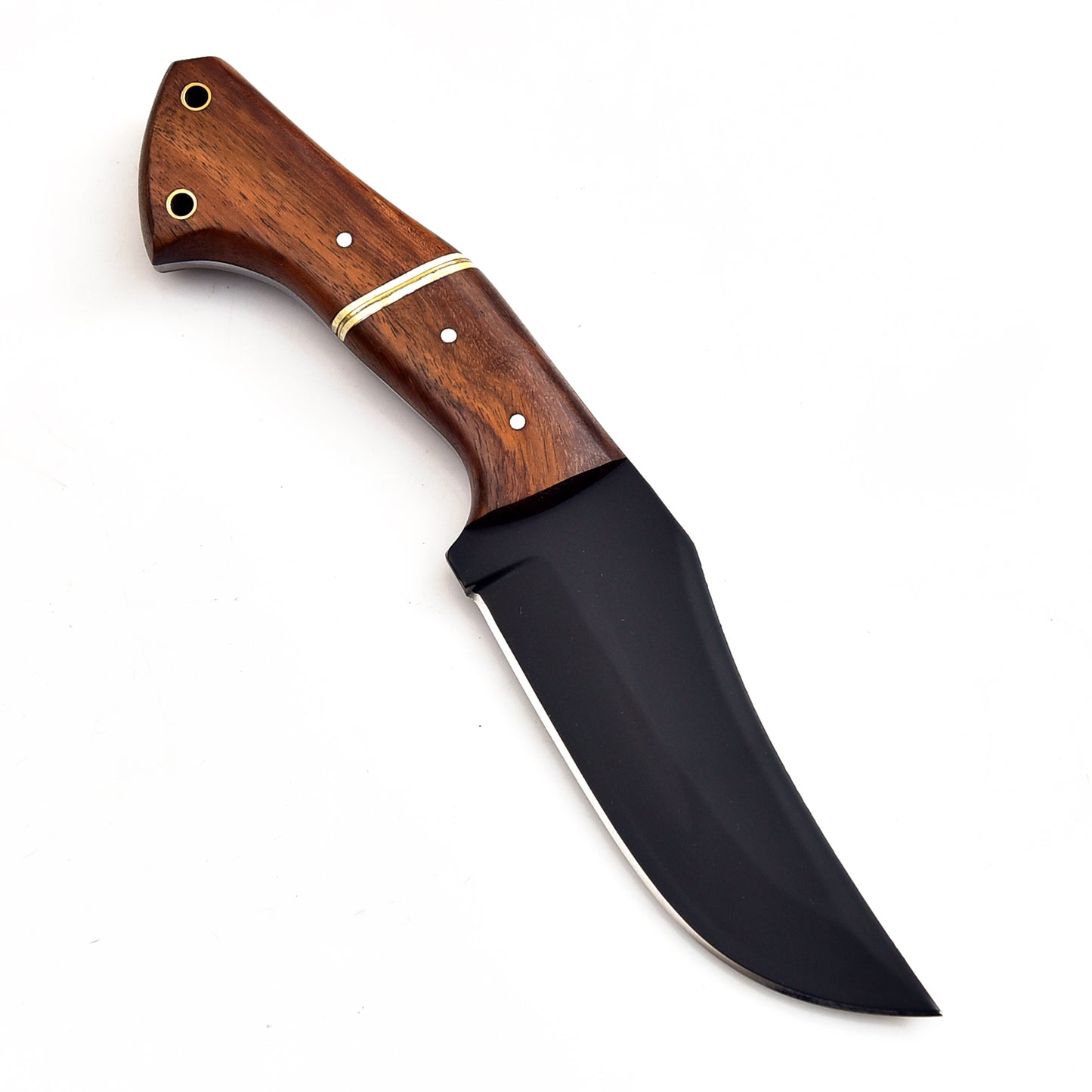 Handmade High Carbon Steel 10 Inches Hunting Knife - Rosewood Scales Full Tang