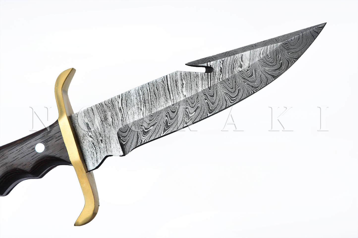 The Damascus Hunter: A 12" Full Tang Masterpiece for Survival and Adventure"