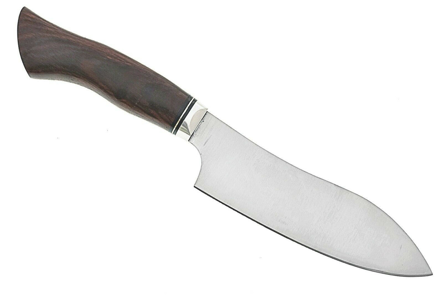 Hand Forged Damascus Chef/ Kitchen Knife With Leather Sheath 33cm